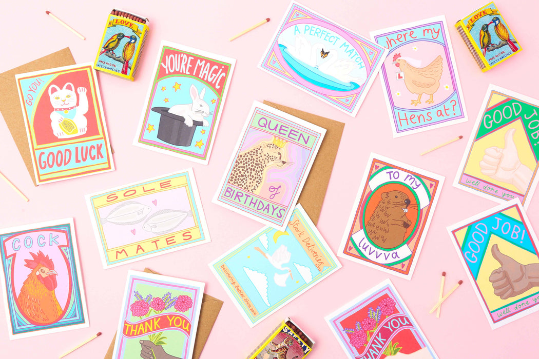 Lucky Chinese Cat Mini Card