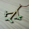 plywood Mistletoe Christmas Decoration from Anna Wiscombe - small lying