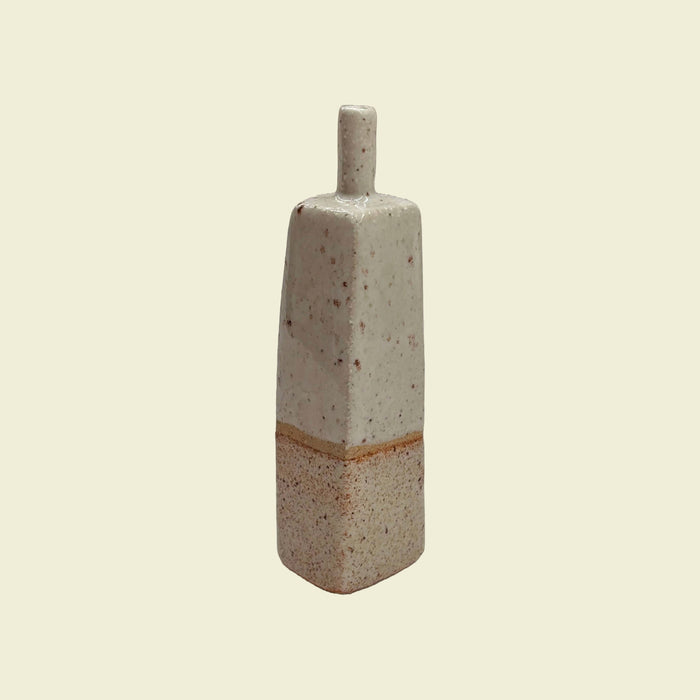 Blok Bud Vase with rust coloured glaze base | Jode Pankhurst | Kentish Town Stores