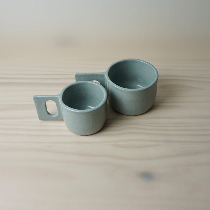 Blue Asa mugs handmade by brutes ceramics. 