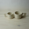 Sand Asa mugs handmade by brutes ceramics. 