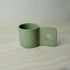 Pistachio handmade slab built ceramic Hopper Mug by Brutes. 