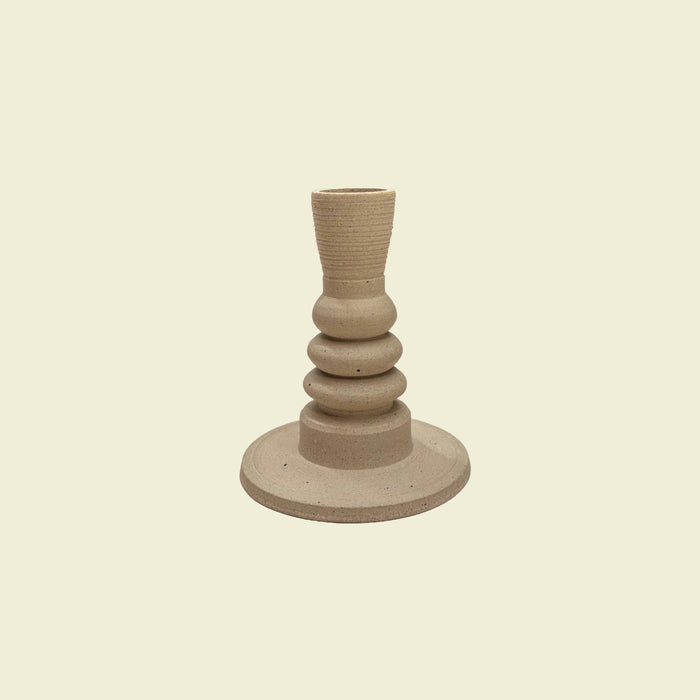 Pillar Candlestick Holder Unglazed | Studio ERS | Kentish Town Stores 