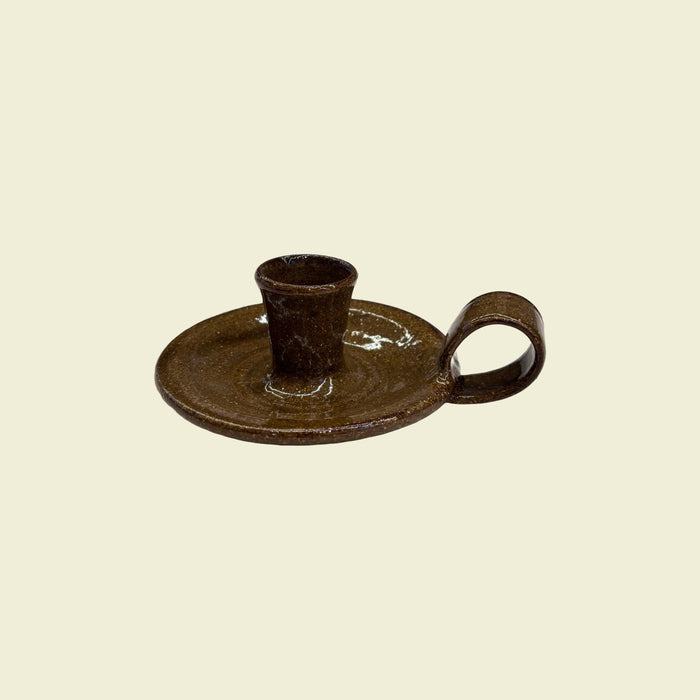 Candlestick Holder Nicotine Glaze | Lily Pearmain | Kentish Town Stores