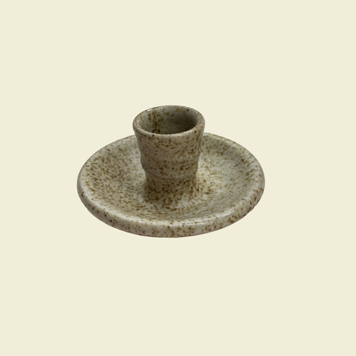 Candlestick Holder Straight Speckled | Lily Pearmain | Kentish Town Stores