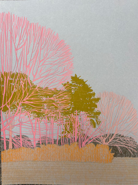 Clare Halifax | Hampstead Heath Study | Original Drawing | Kentish Town Stores
