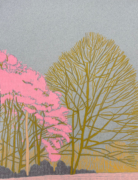 Clare Halifax | Hampstead Heath Study | Original Drawing | Kentish Town Stores