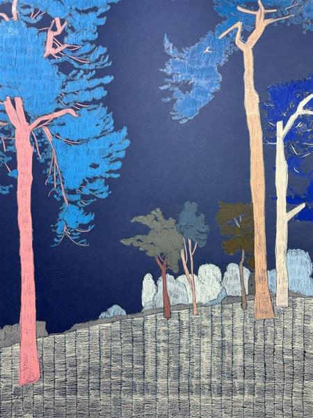 Clare Halifax | Hampstead Heath Study | Original Drawing | Kentish Town Stores