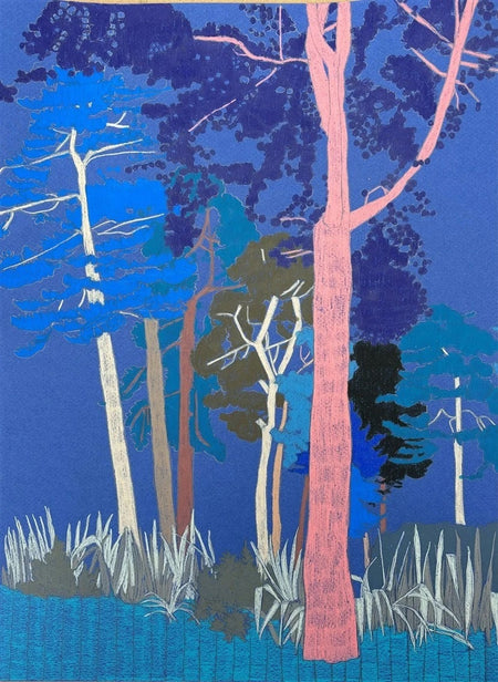 Clare Halifax | Hampstead Heath Study | Original Drawing | Kentish Town Stores