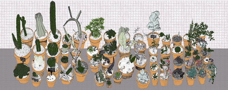 Clare Halifax | Pano Pots | Original Screenprint | Kentish Town Stores