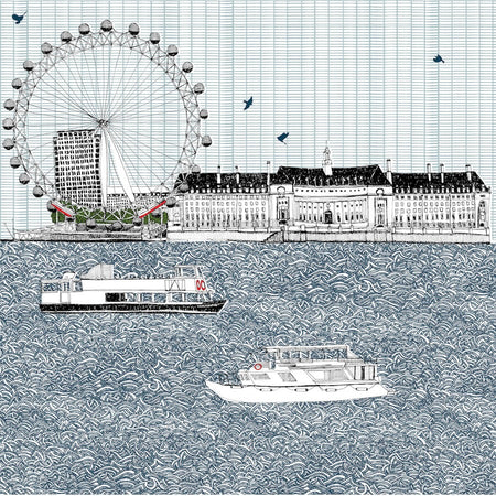 London Eye | Screenprint | Clare Halifax | Kentish Town Stores