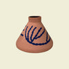 Blue, Pink & Stoneware Cone Vase | Sophie Alda | Kentish Town Stores