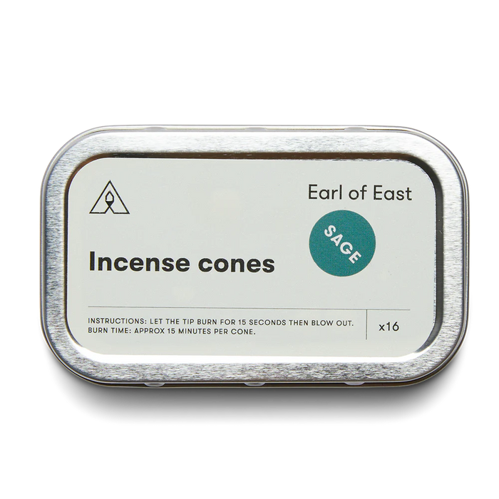 Earl of East Incense Cones | Sage |  Kentish Town Stores 