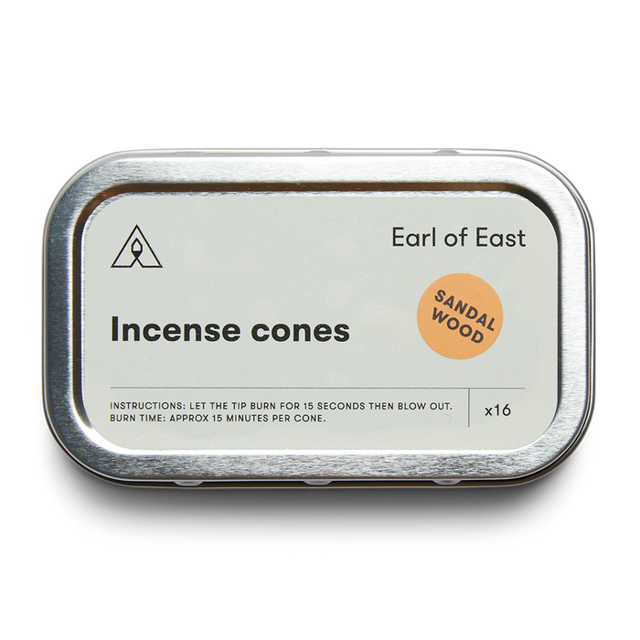 Earl of East Incense Cones | Sandalwood |  Kentish Town Stores 