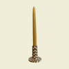 Fern Taylor Brown Candlestick Nerikomi Candlestick Holder | Kentish Town Stores