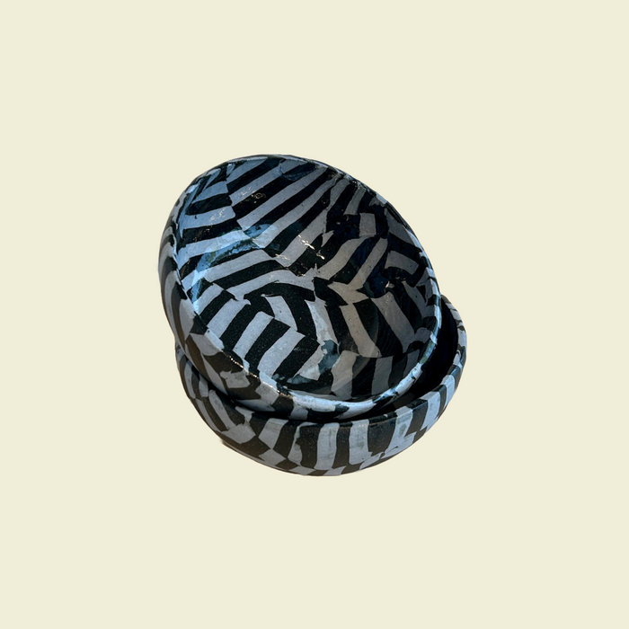 Mixed stripe Nerikomi Ceramic Bowl | Fern Taylor | Kentish Town Stores