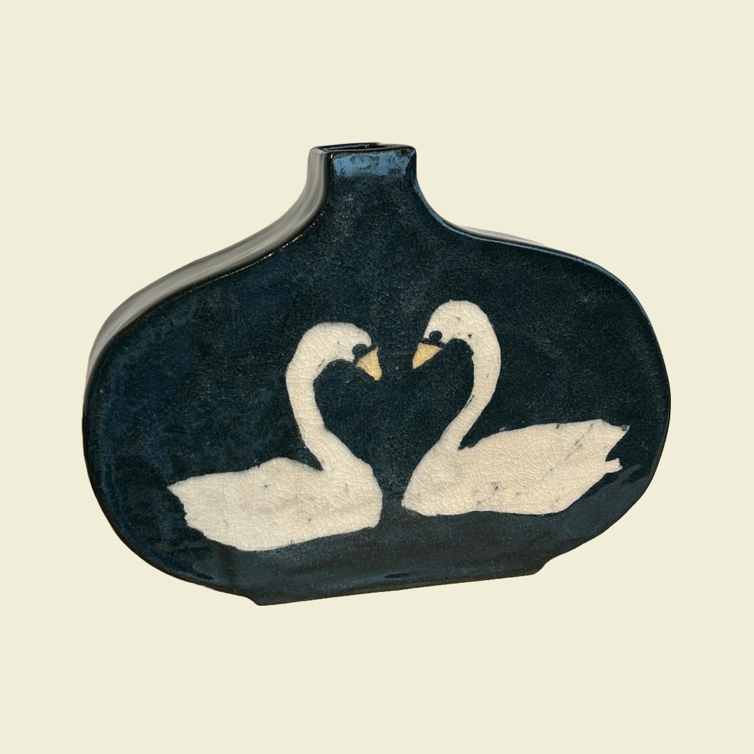 Swan Nerikomi Ceramic Vase | Fern Taylor | Kentish Town Stores
