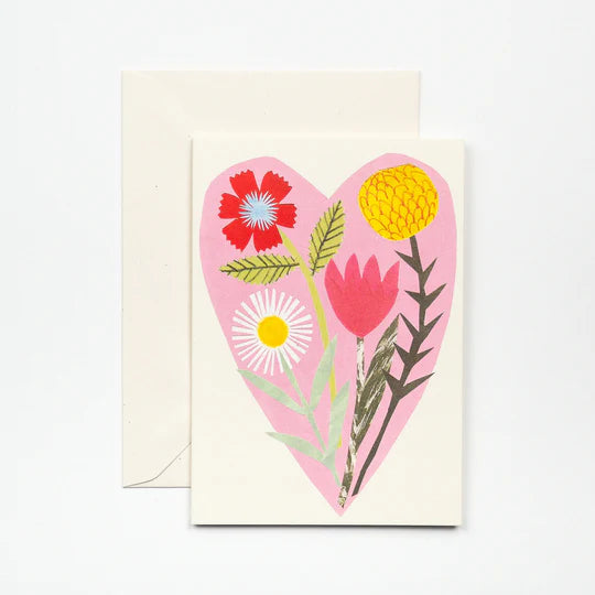 Heart Floral Card