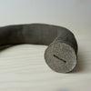 makers mark on bottom of leggy candlestick holders, handmade in black clay by HoodMor