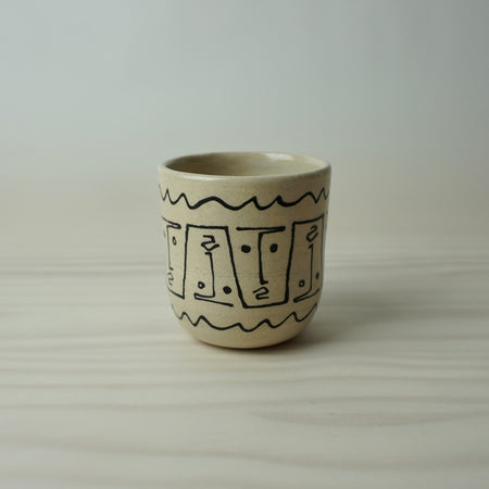 Small Crowd Tumbler handmade ceramics by HoodMor Studio. 