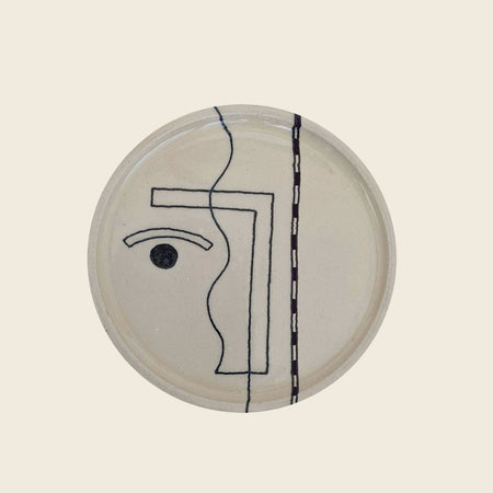 handmade illustrated plate by Hoodmor