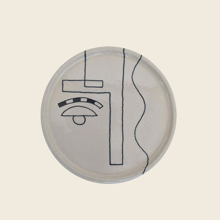 handmade illustrated plate by Hoodmor