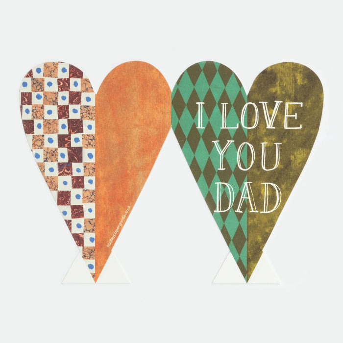 I Love You Dad Heart | Hadley Paper Goods | Kentish Town Stores