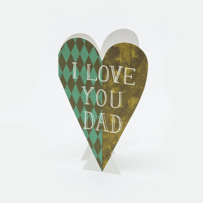 I Love You Dad Heart | Hadley Paper Goods | Kentish Town Stores