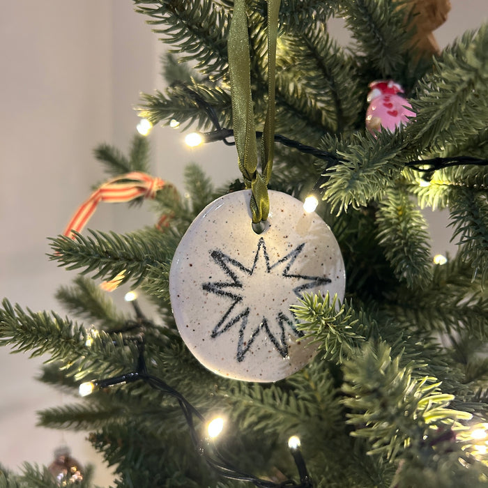 Jode Pankhurst Christmas tree decoration - starburst. 