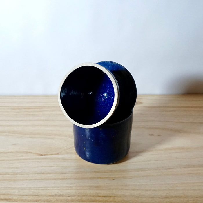 Mae Ceramics Butter Bell in Cobalt glaze
