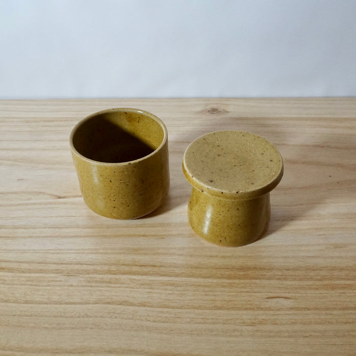 Mae Ceramics Butter Bell in honey glaze