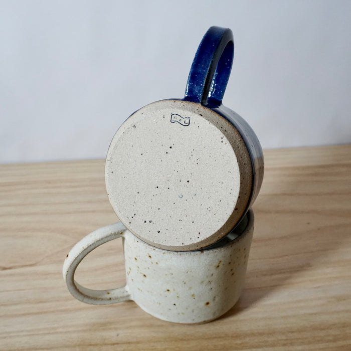 mae ceramics hand thrown Dee Cups - base to show makers mark. 