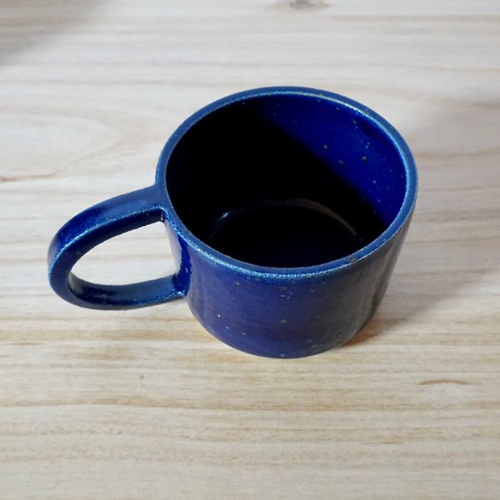 mae ceramics hand thrown Dee Cup in cobalt