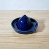 Cobalt coloured Lemon Squeezer handmade by Mae Ceramics. 