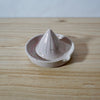 Pink coloured Lemon Squeezer handmade by Mae Ceramics. 