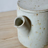 Mae ceramics handmade coffee pot close up of spout