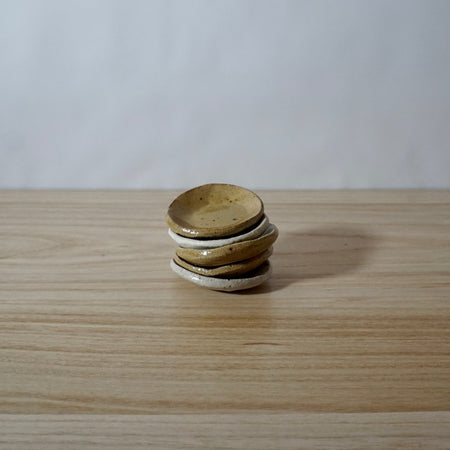 stack of mae ceramics tiny wonky dishes