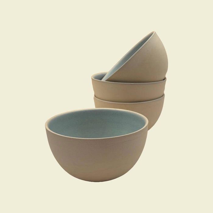 Linen Blue Cereal Bowl with Glaze inside | Dor and Tan | Kentish Town Stores