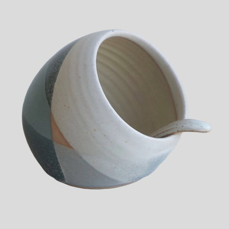 Liz Vidal Ceramics | Salt Pig with Spoon | Kentish Town Stores
