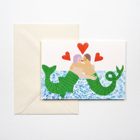 Mermaids Love Greetings Card | Hadley Paper Goods | Kentish Town Stores 