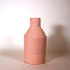 handmade pink bottle vase. 