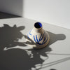 Blue & Stoneware Cone Vase | Sophie Alda | Kentish Town Stores
