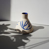 Blue & Stoneware Cone Vase | Sophie Alda | Kentish Town Stores