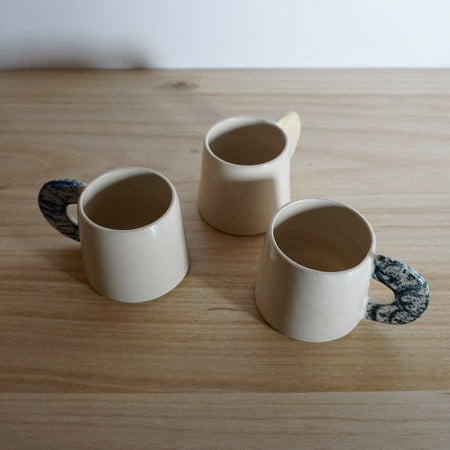 three handmade espresso cups on a table by Studio ERS 