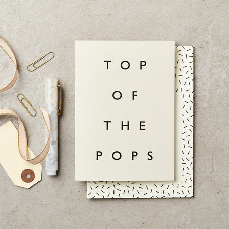 Top of the Pops Father's Day Card | Katie Leamon | Kentish Town Stores 