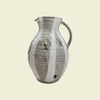 Water Wine Jug white Glaze with White Stripe | Lily Pearmain | Kentish Town Stores  