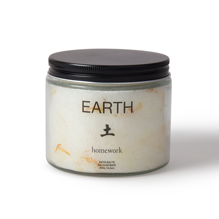 Earth scented bath salts by Homework Store